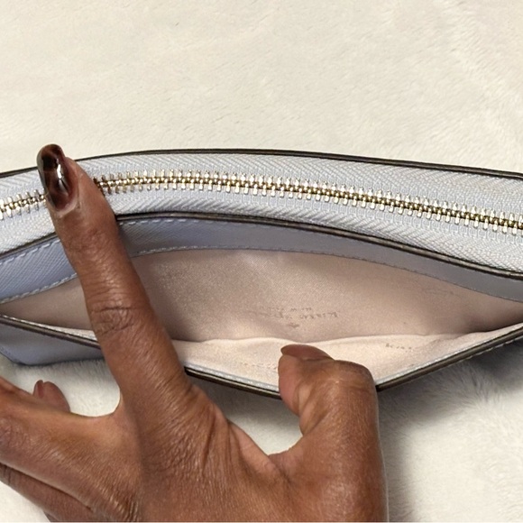 Kate Spade Continental Light Blue Zip-Around Wallet - Picture 9 of 15